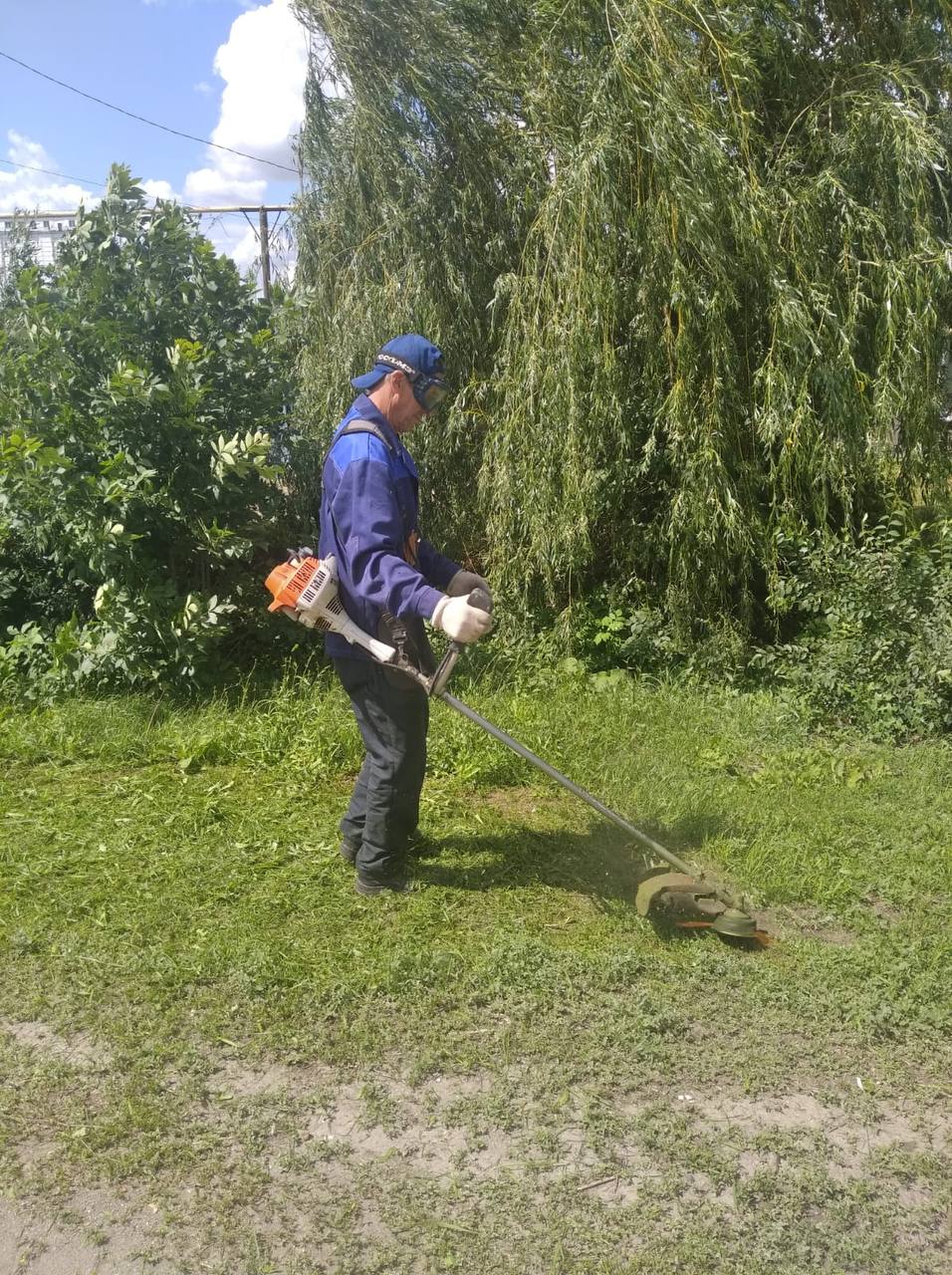 Покос травы.